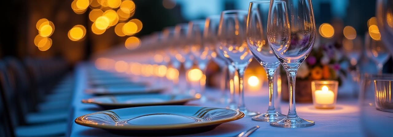 Elegant table setting for a London event